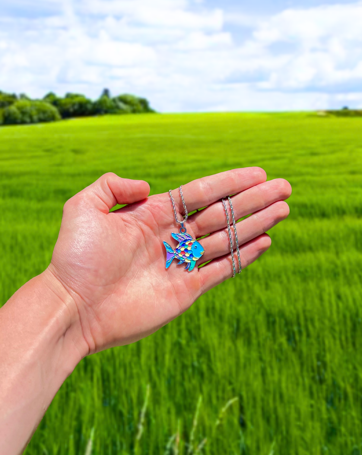 Rainbow Fish Necklace