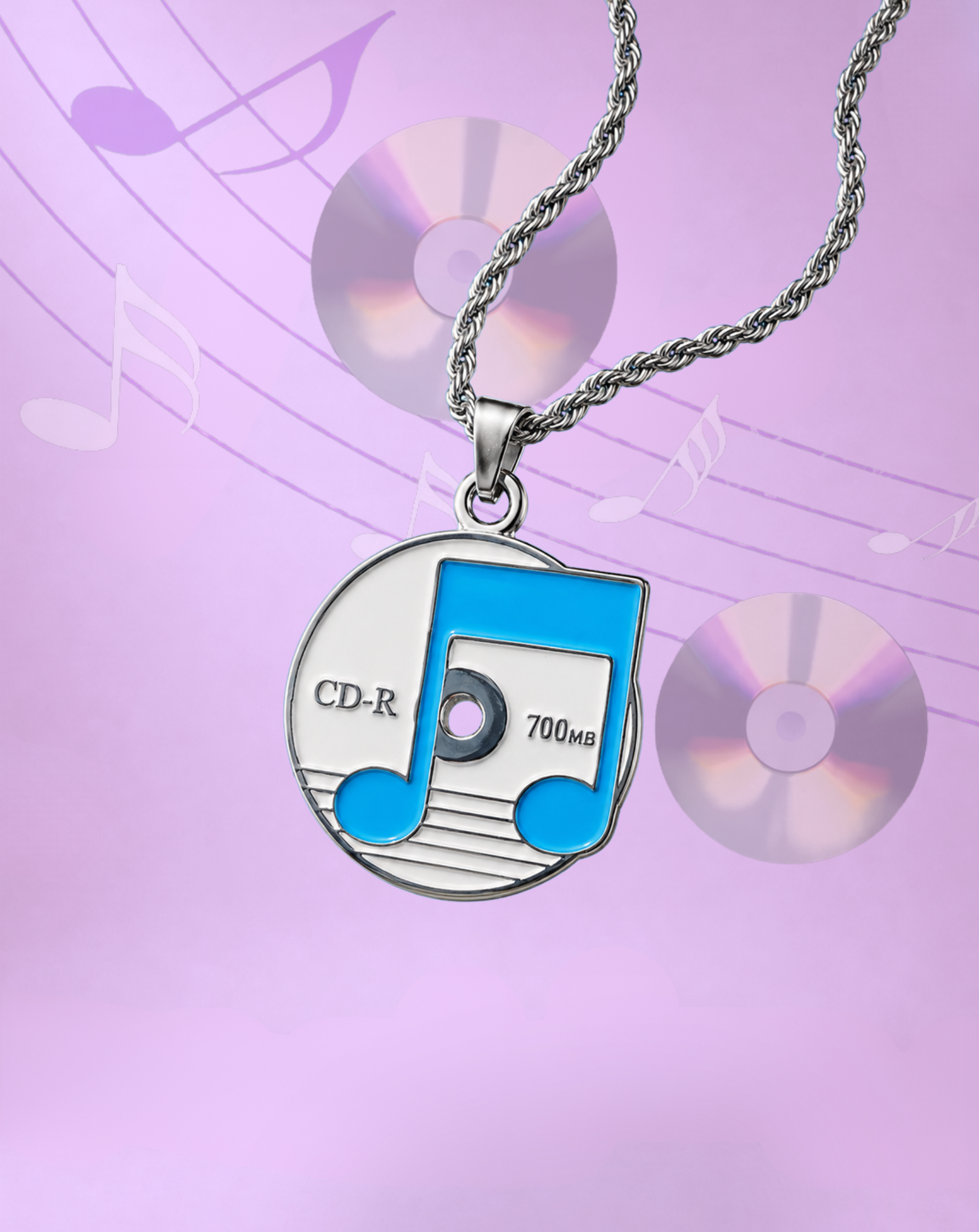 CD-R Music Necklace